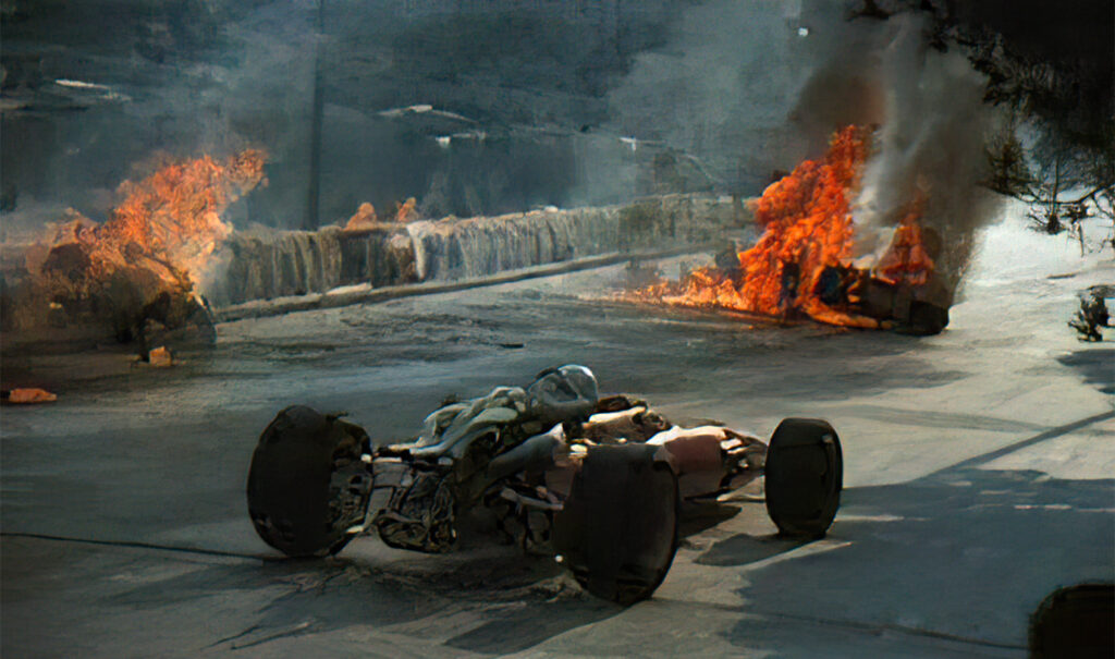 Lorenzo Bandini crash in Monaco in 1967