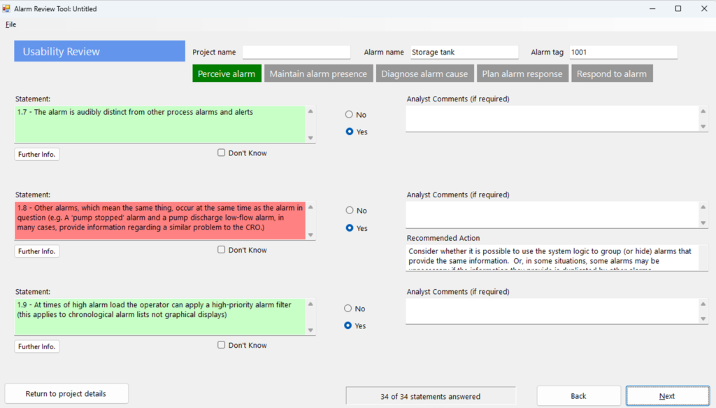 The Psychology Behind Alarm Response: Reviewing the usability of an alarm using ART